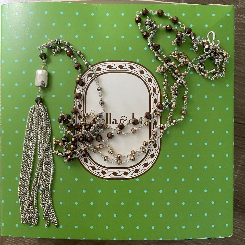 Stella & Dot Gitane Tassel Necklace - Silver